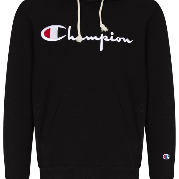Champion script embroidered logo hoodie
